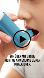 Mehr über den Artikel erfahren Wir üben mit dir die richtige Anwendung deiner Inhalatoren.