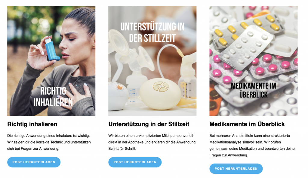 Content hub apotheke